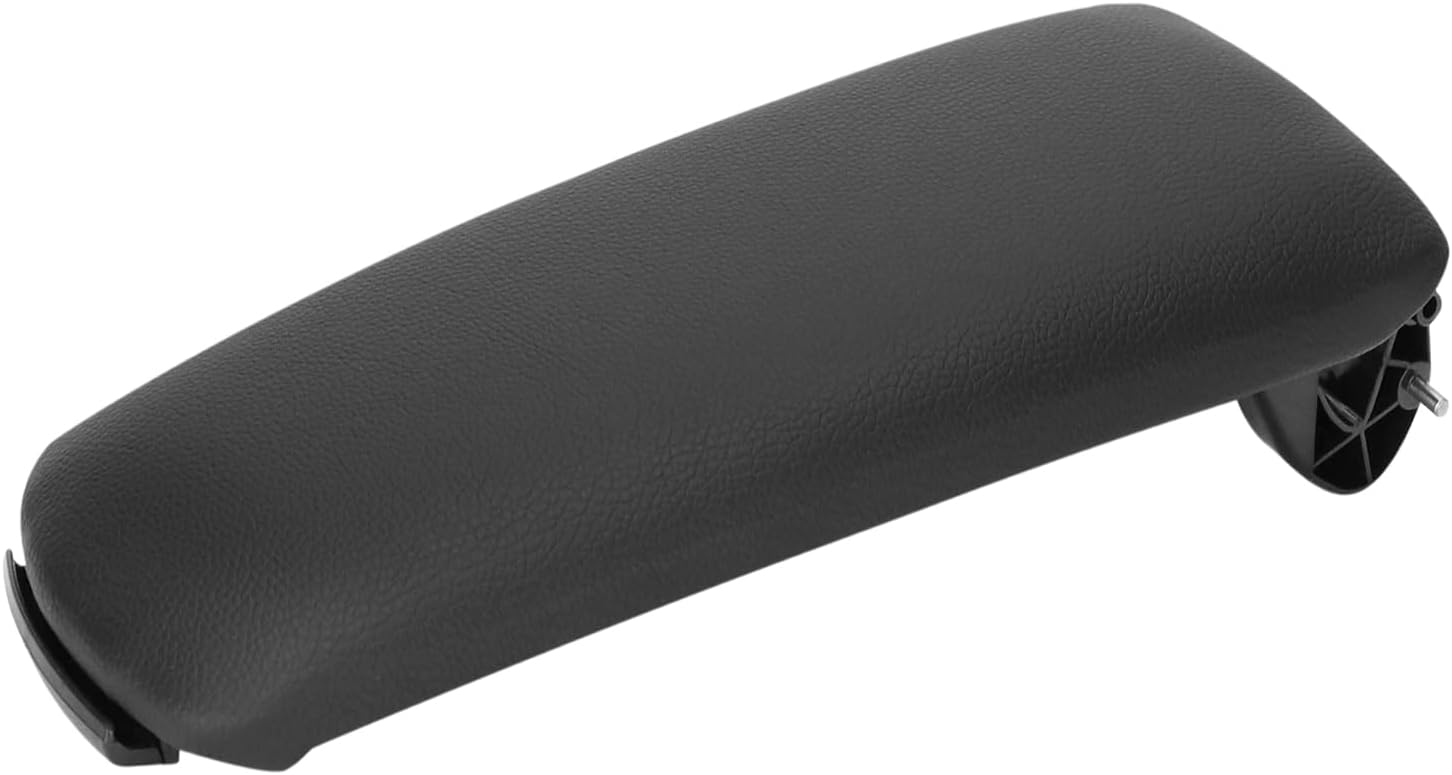 Apoyabrazos para A4, Tapa del apoyabrazos para coche para A4 B6 B7 2002-2007, Cuero, OE: 8E0864245E (Negro)