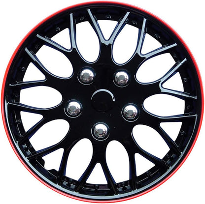 AutoStyle KT970-IB Plus R Set Missouri Ice preto/vermelho Rim Calções (4 unidades)