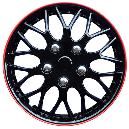 AutoStyle KT970-IB Plus R Set Missouri Ice preto/vermelho Rim Calções (4 unidades)