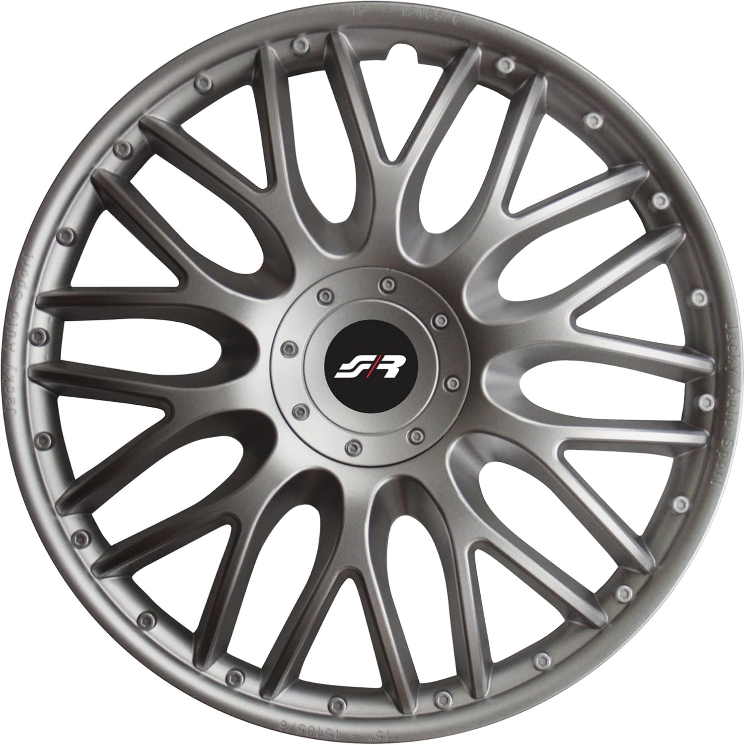 Simoni Racing ORD/13 - Conjunto de 4 tampões universais de ordem de 13 polegadas, cor cinzento prateado