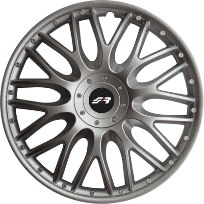 Simoni Racing ORD/13 - Conjunto de 4 tampões universais de ordem de 13 polegadas, cor cinzento prateado