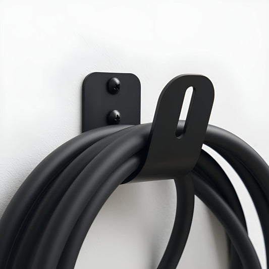 Soporte de Cable Tipo 2, Soporte de Pared para Cable de Carga - Soporte Robusto con Bordes Lisos, Incluye Accesorios de Montaje