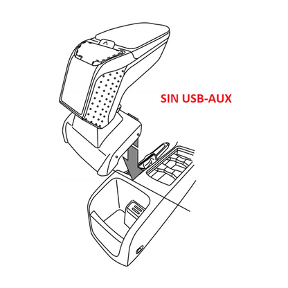 Apoio de Braço Ford Focus (2015 > 2018) s/ USB e AUX
