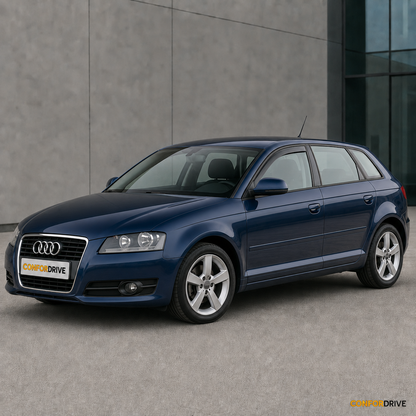 Audi A3 Sportback 8P com chuventos nas portas dianteiras