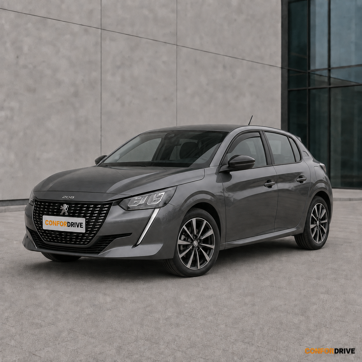 Peugeot 208 II desde 2019, 5 portas com chuventos dianteiros CONFORDRIVE