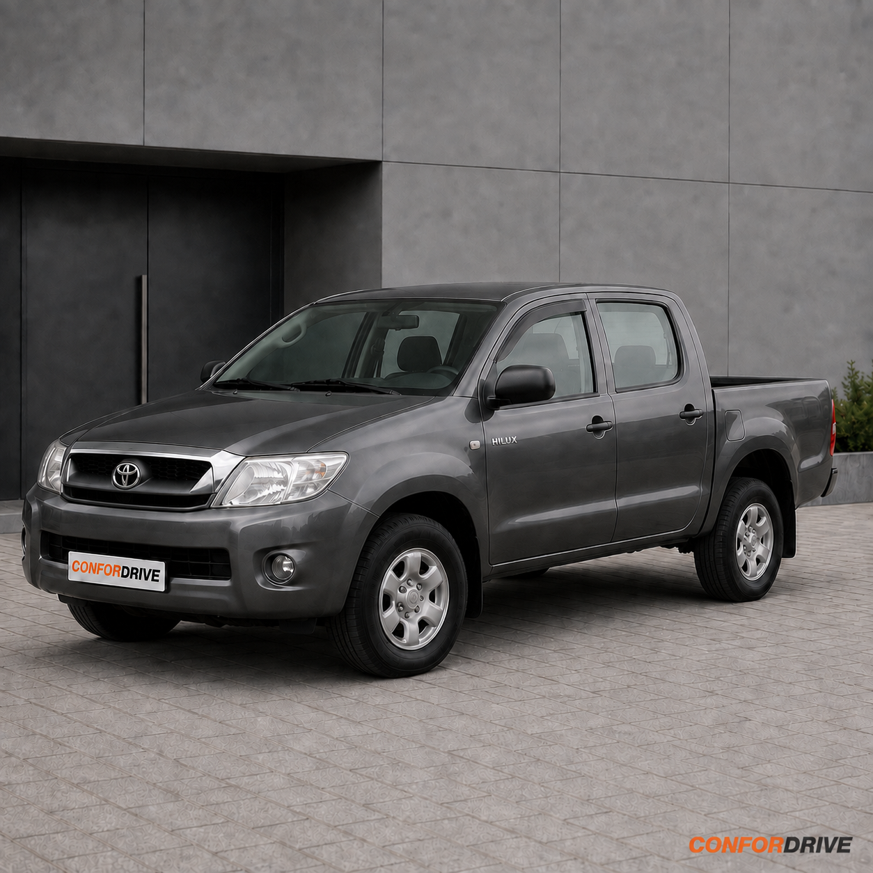 Chuventos Toyota Hilux VII Double Cab 2005-2015, aplicados apenas nos vidros dianteiros