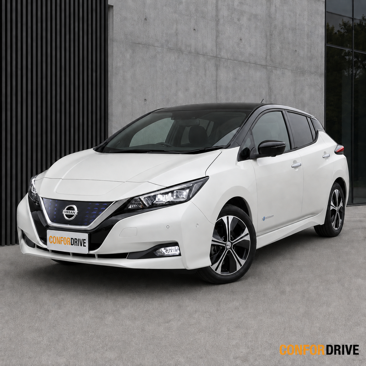Nissan Leaf II ZE1 desde 2017 com chuventos dianteiros CONFORDRIVE