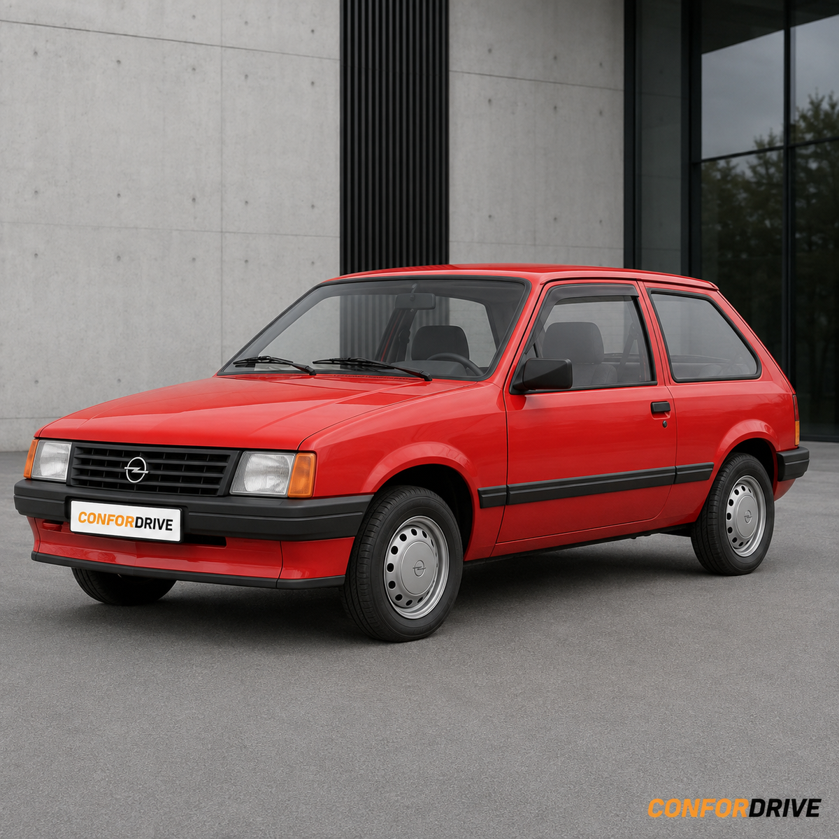 Opel Corsa A 1982-1992 de 3 portas com chuventos dianteiros CONFORDRIVE