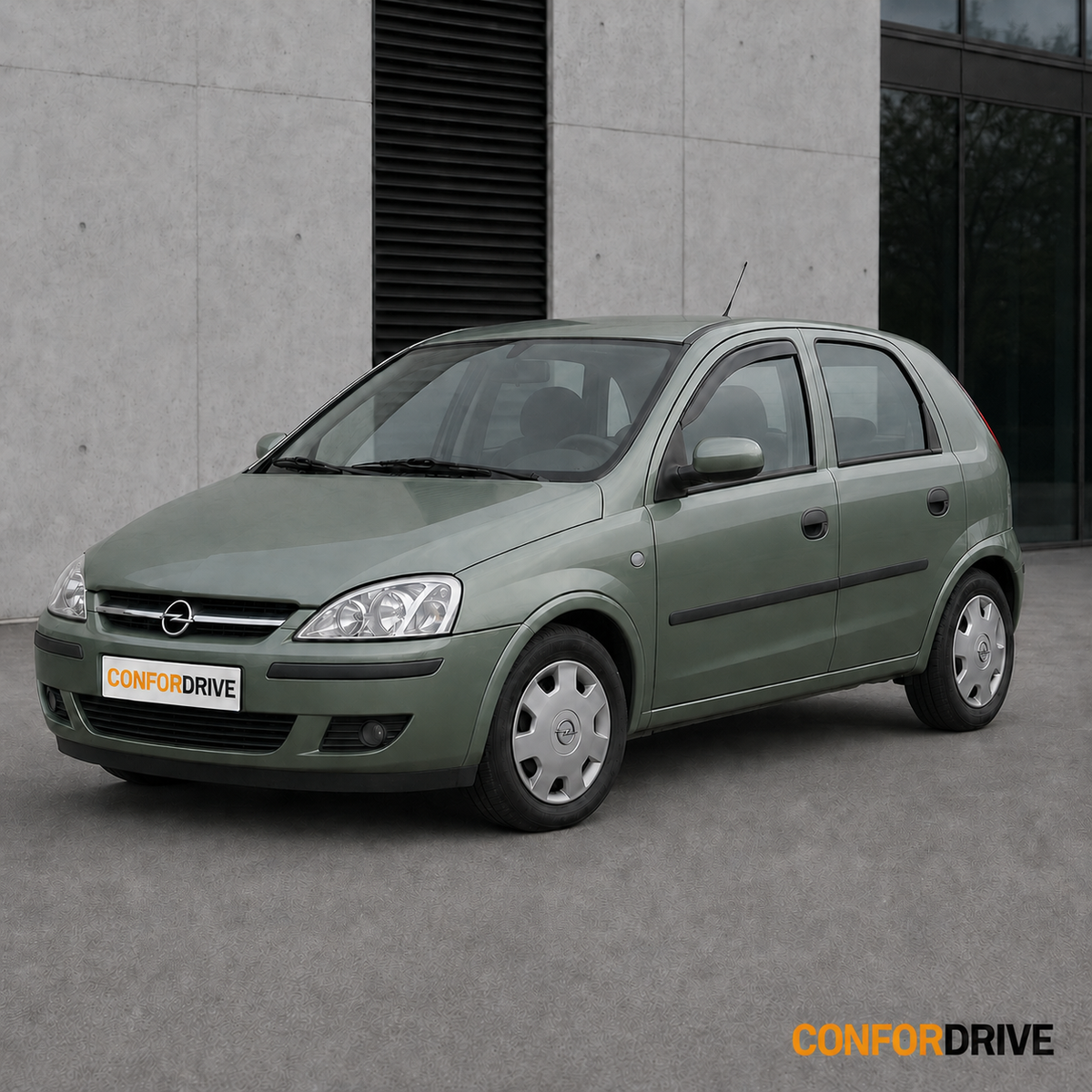 Opel Corsa C 2000-2006 de 5 portas com chuventos dianteiros CONFORDRIVE