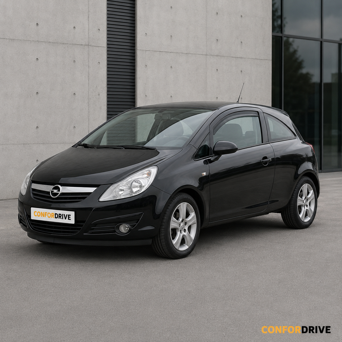 Opel Corsa D 2006-2014 de 3 portas com chuventos dianteiros CONFORDRIVE