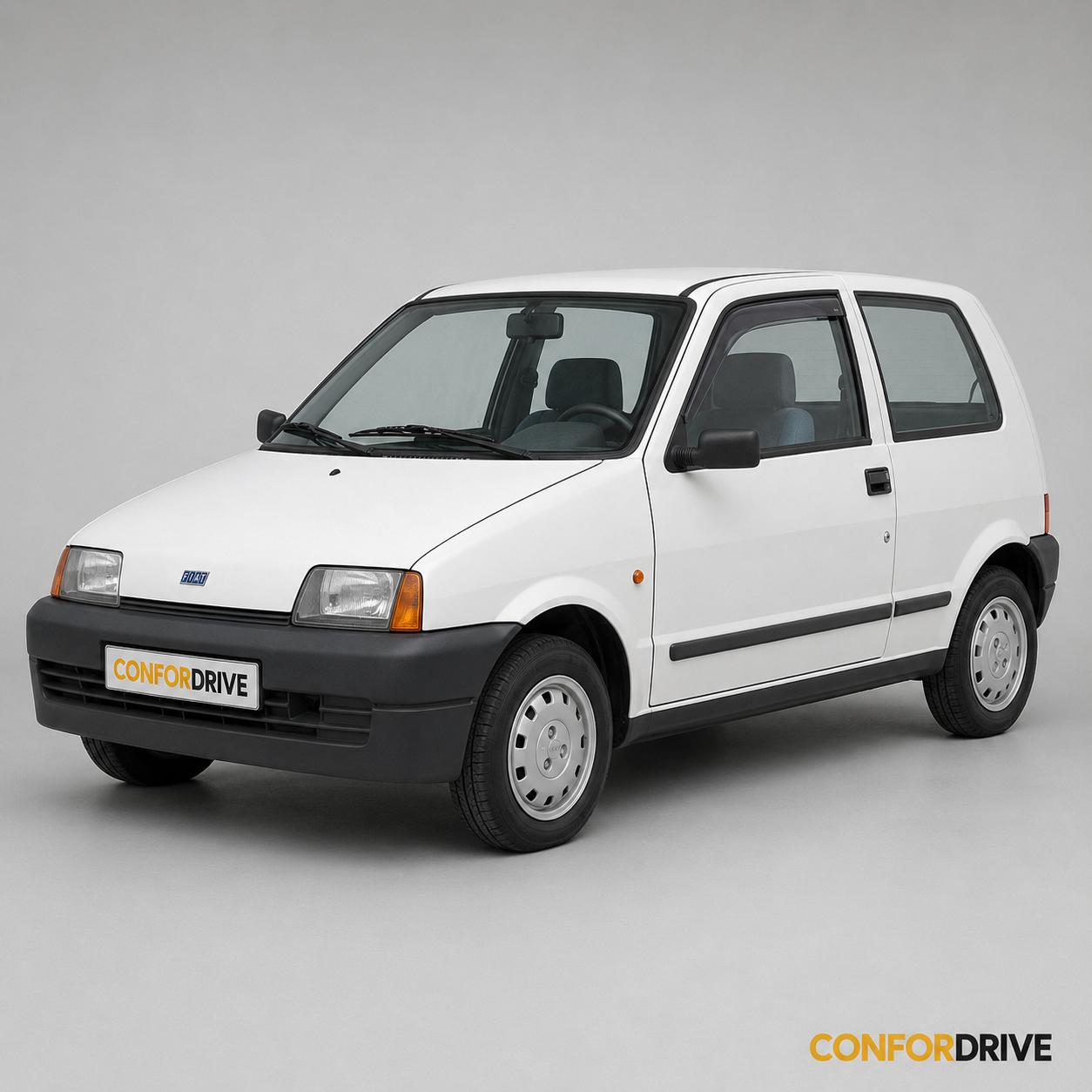 Fiat Cinquecento 1993-1997 com chuventos interiores nas portas da frente