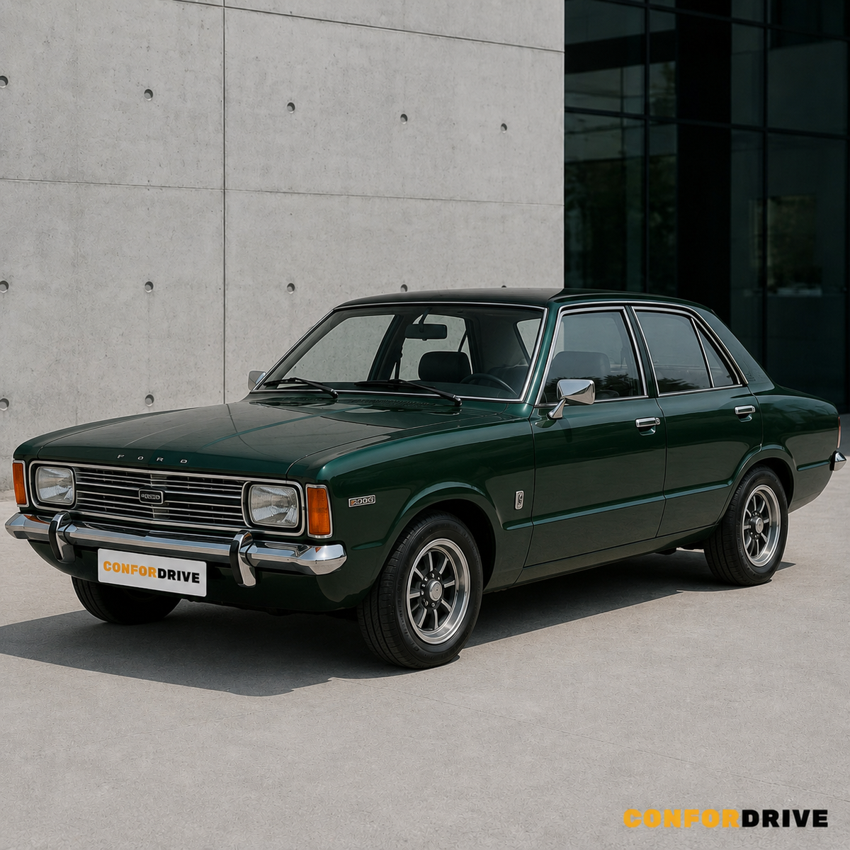 FORD Cortina 2000 de 4 portas com chuventos CONFORDRIVE