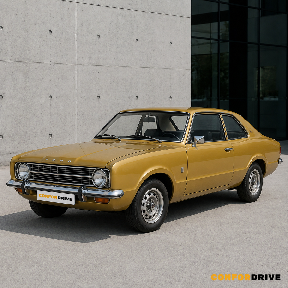FORD Cortina L 1300 de 2 portas com chuventos CONFORDRIVE