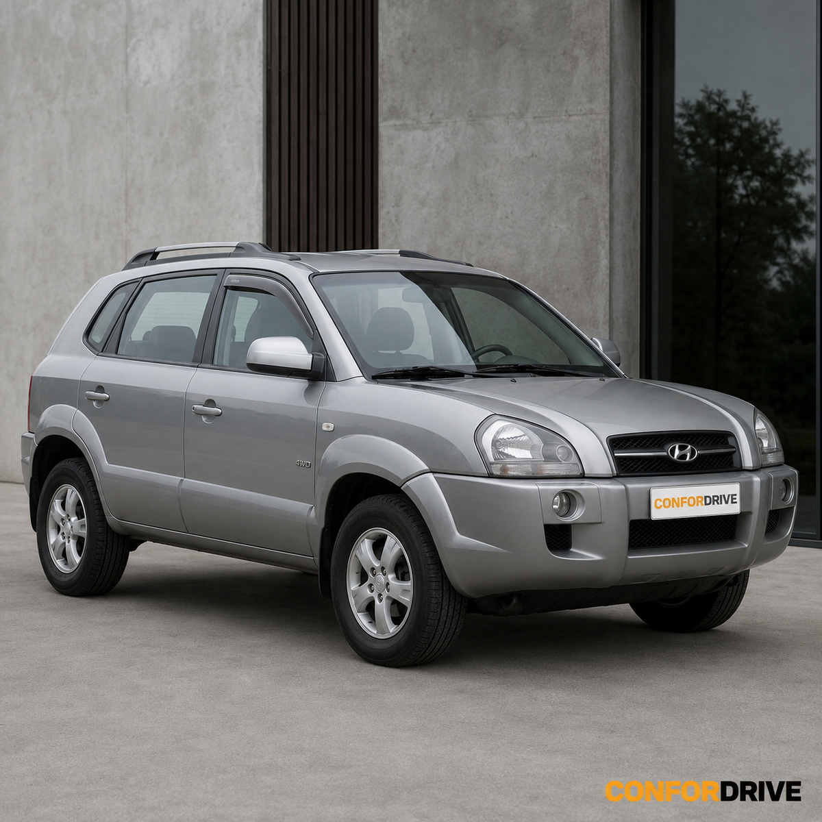 Hyundai Tucson JM 2004-2010 com chuventos dianteiros CONFORDRIVE