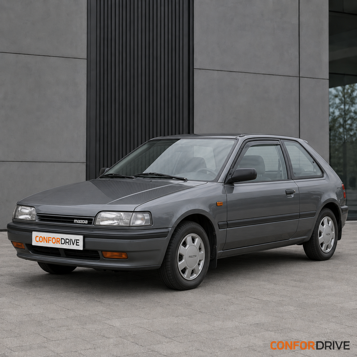 Mazda 323 BG 1989-1994 3 portas com chuventos CONFORDRIVE