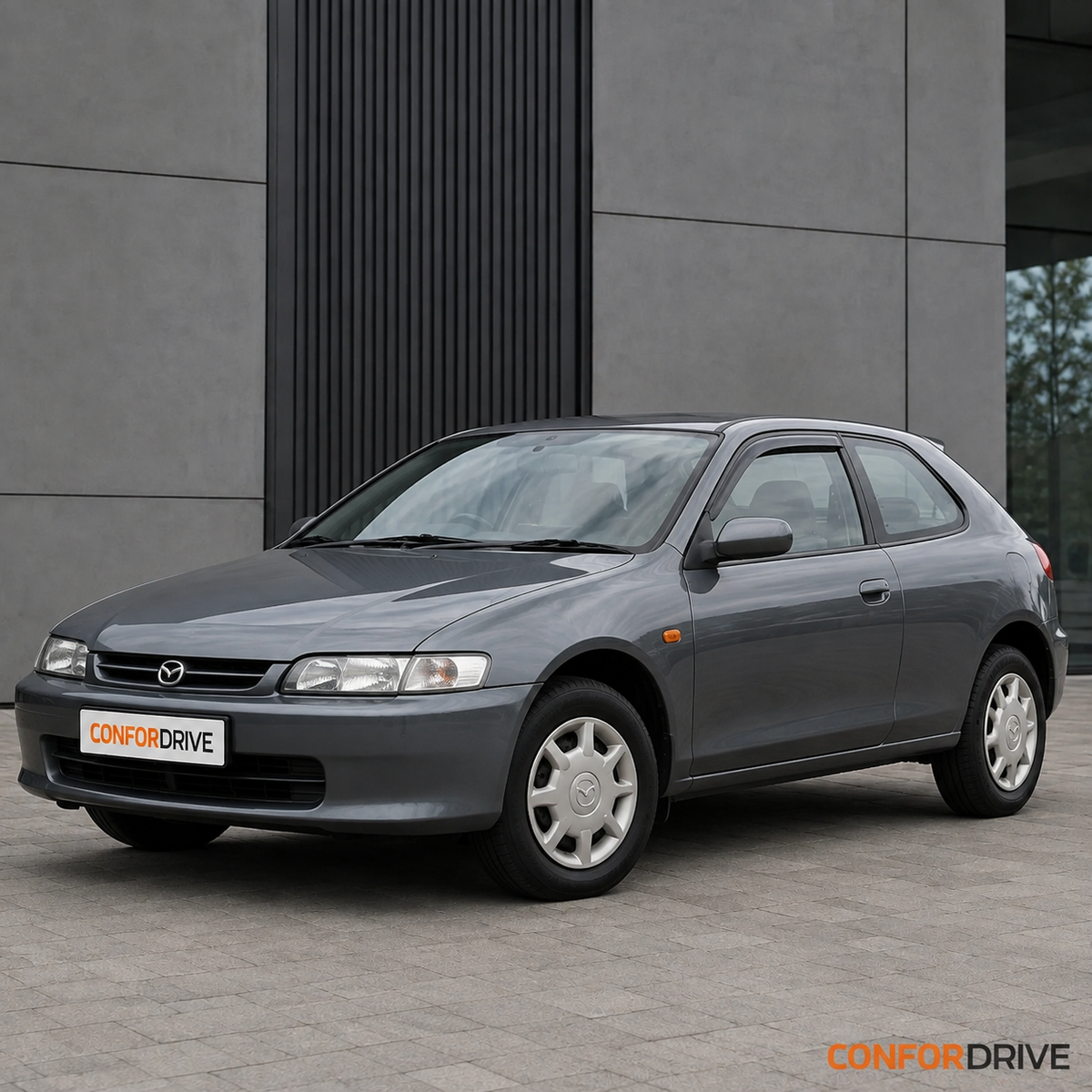 Mazda 323 C BA 1994-1998 3 portas com chuventos CONFORDRIVE