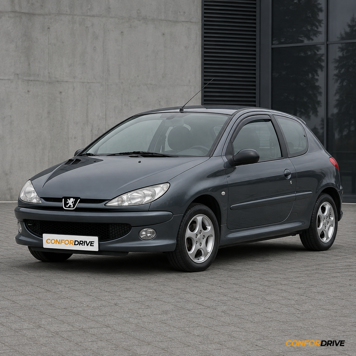 Peugeot 206 1998-2007, 3 portas com chuventos dianteiros CONFORDRIVE
