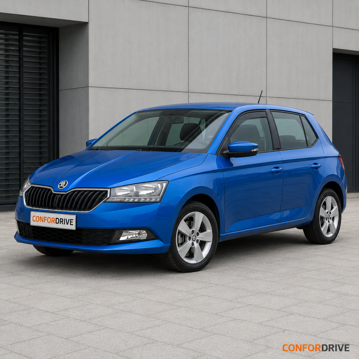 SKODA Fabia III 2014-2021 com chuventos dianteiros CONFORDRIVE