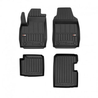 Tapetes de borracha 3D Fiat 500 Híbrido 2020–2025 — Premium 3D