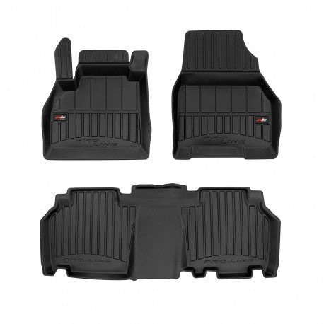 Tapetes de borracha 3D Renault Kangoo II Touring 5 lugares 2008–2020