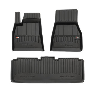 Tapetes de borracha Premium 3D Tesla Model S 2012–2018