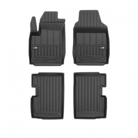 Tapetes de borracha 3D Fiat 500 Restyling 2013–atualidade