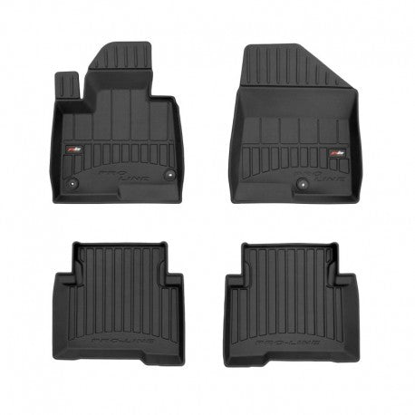 Tapetes de borracha 3D Hyundai Santa Fé 7 bancos 2012–2018