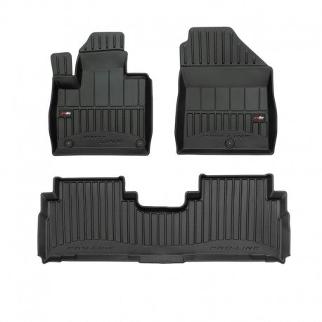 Tapetes de borracha 3D Kia Sorento 7 bancos 2015–2019