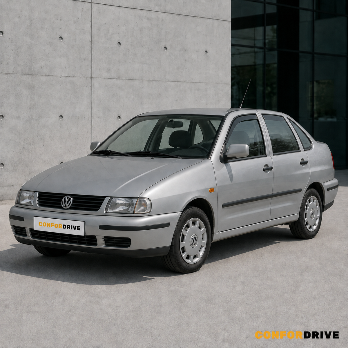 Volkswagen Polo III Sedan 1994-1999 com chuventos interiores CONFORDRIVE